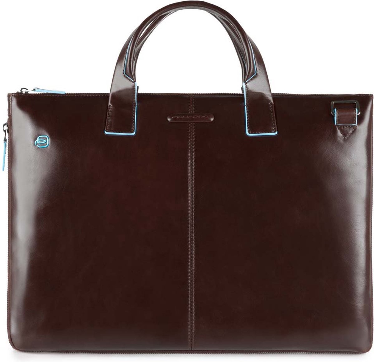 Piquadro Laptoptas / Werktas - Dames - 15 inch - Leer - Blue Square - Bruin