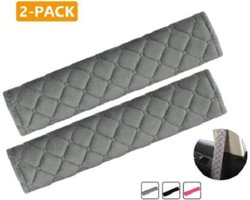 Gordelbeschermer Grijs 2 Stuks - Gordelhoes - Luxe Gordelhoes - Gordelkussen - Grijs