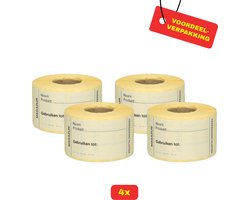 4x HACCP afwasbare sticker Magazijn 250 stickers per rol - Voordeelverpakking!