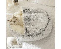 Tailfriends® hondenmand-schelp hondenmanden voor honden-dog bed-hondhuis-grijs-50cm