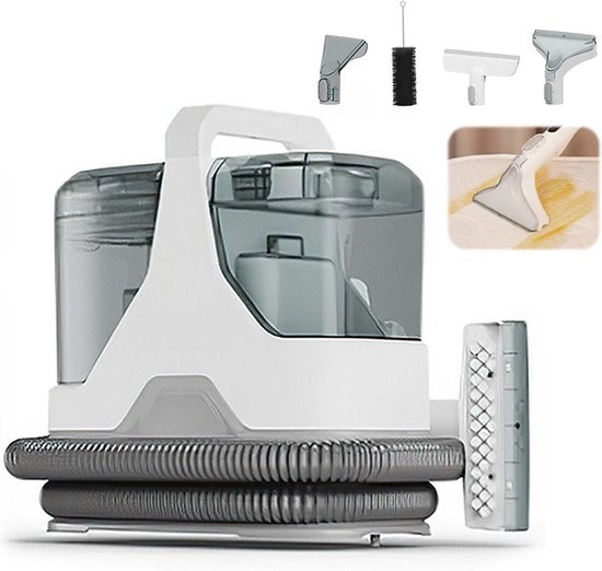 Powell Tapijtreiniger - Vlekkenreiniger - Bank Reiniger - Reinigingsmachine - Bekledingsreiniger - 450W - Wit