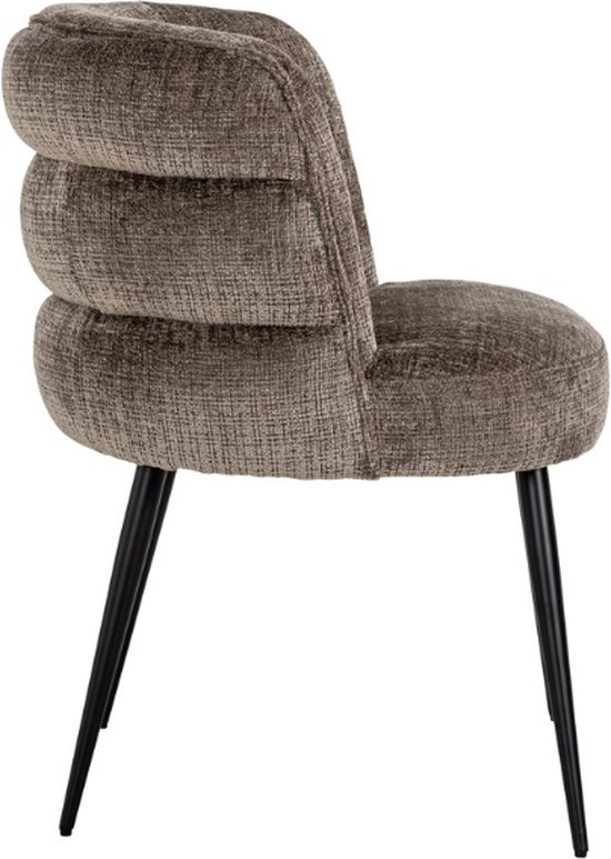 Chaise Stella pierre chenille (Niagara 104 Stone Chenille)