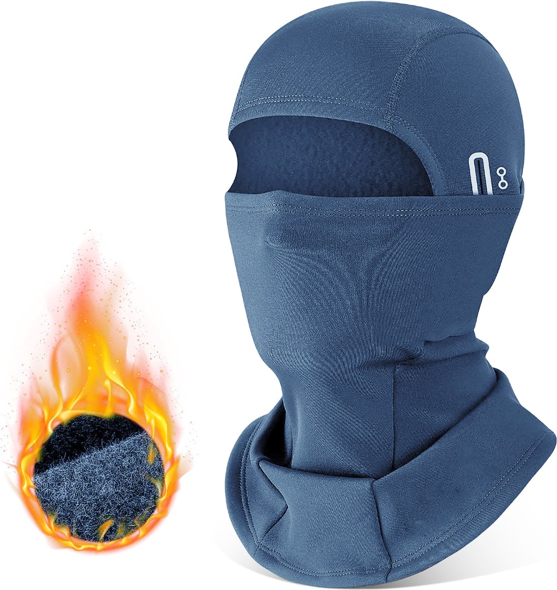 YONO Bivakmuts Sport Balaclava Fleece Ski Mask Helm Muts Motor Fiets Winter Donkerblauw
