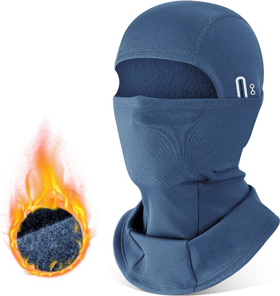 YONO Bivakmuts Sport - Balaclava Fleece - Ski Mask - Helm Muts - Motor - Fiets - Winter - Donkerblauw