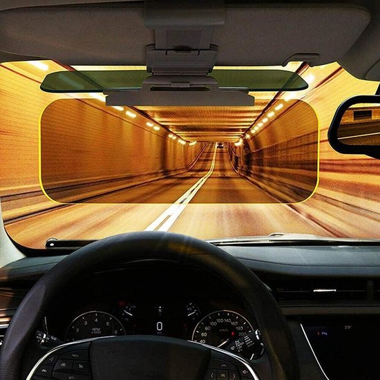 Zonnescherm Op Zonneklep - 2 in 1 Dag en Nacht - Zonneklep Verlenger - Zonneklep Auto - dag en nacht rijden - zonwering met instelknop - anti-uv-dimbaar van $ — afbeelding 5