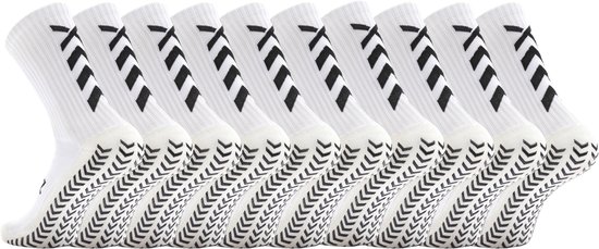 ATOZ Athlete 5 paires de chaussettes Grip - Chaussettes Grip pour des performances maximales - Wit - Taille 38-45