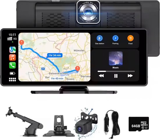 CarMe Achteruitrijcamera 6m voor Grote Voertuigen met CarPlay Scherm