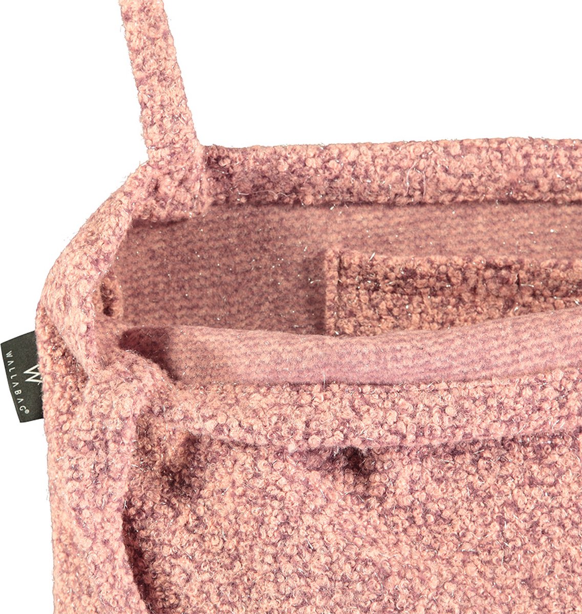 Wallabag - Tote Bag - Luiertas - Shopper - Mom Bag Sparkle Teddy Pink – foto 4