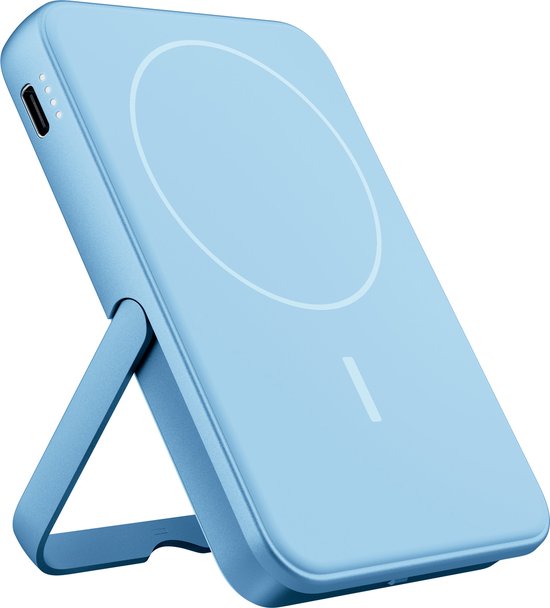 Fresh Magnetische Draadloze Powerbank 5000 mAh Vivid Blue - Fresh - €45,85