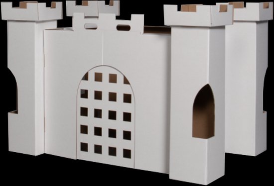 Mister Tody - Speelkasteel in karton - Burcht om zelf in te kleuren