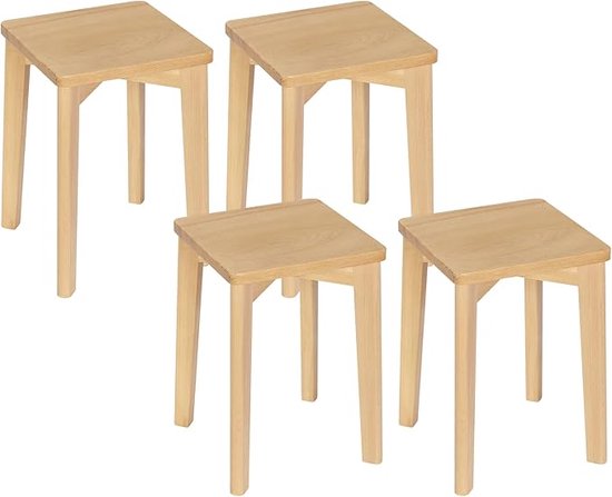 Teak houten kruk groot - Eurofleur Aanbieding
