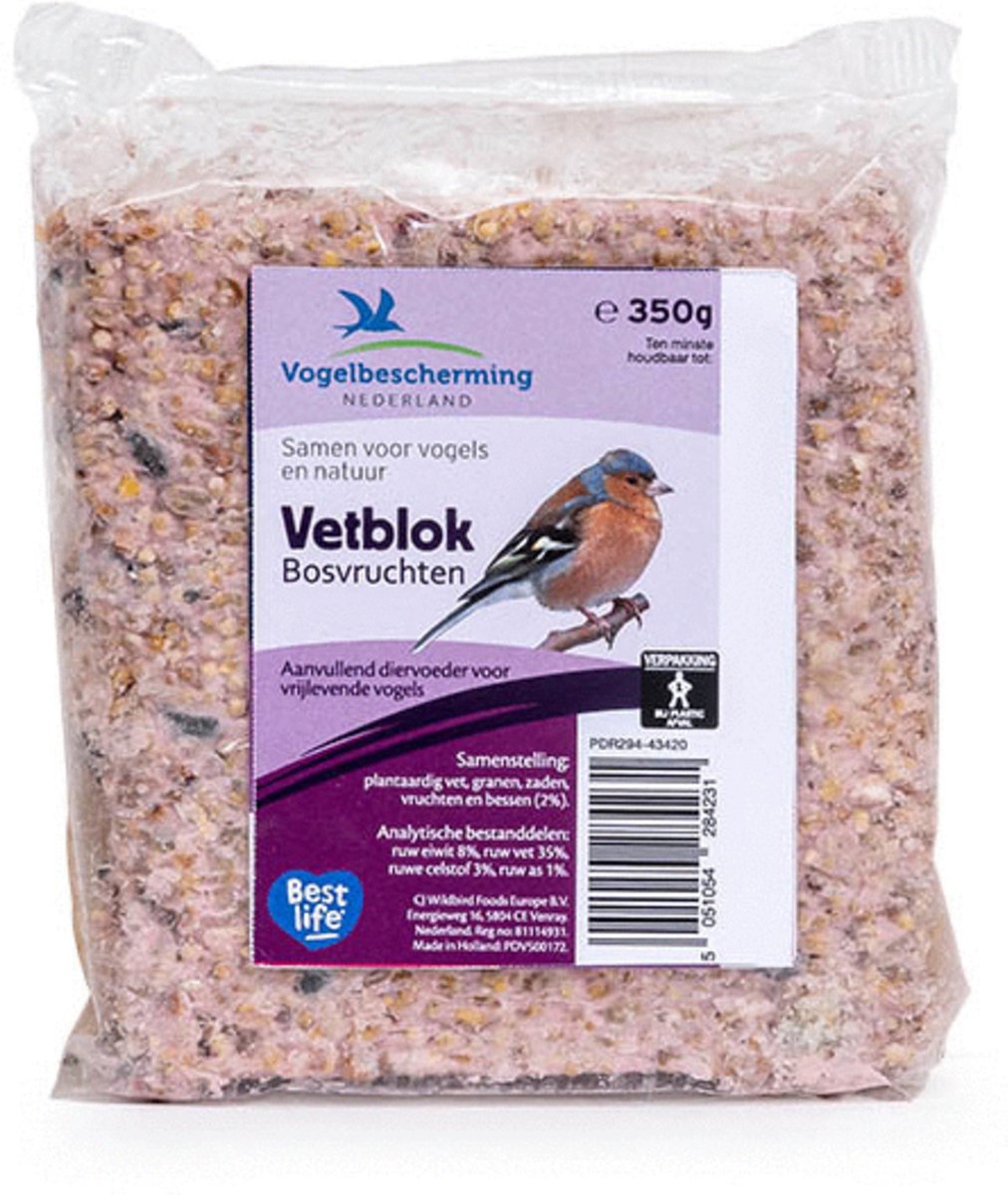 Wildbird Vbn Vetblok Bosvruchten - Tuinvogelvoer - 11.5x10x3 cm 350 g