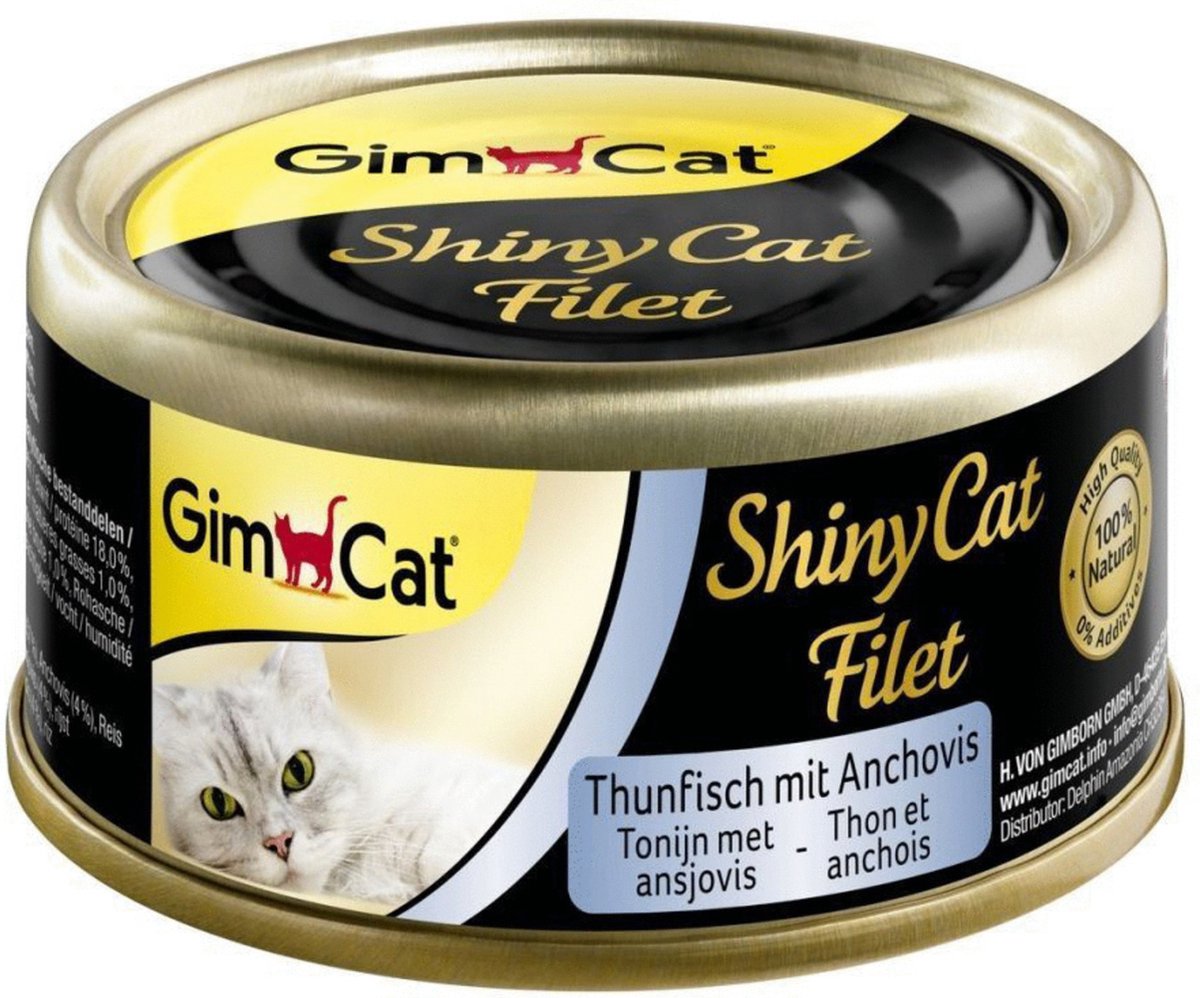 GimCat ShinyCat Filet Tonijn&Ansjovis 70 gr