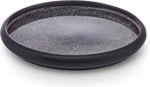 Karaca Galactic - Assiette à dessert en grès - 1 pièce - 22,5 cm - Zwart