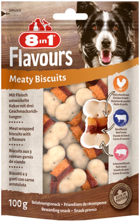 8in1 Meaty Biscuits - 100 gr