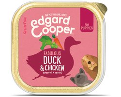 Edgard & Cooper Kuipje Honden Natvoer Puppy Hondenvoer Eend - Kip 150 gr
