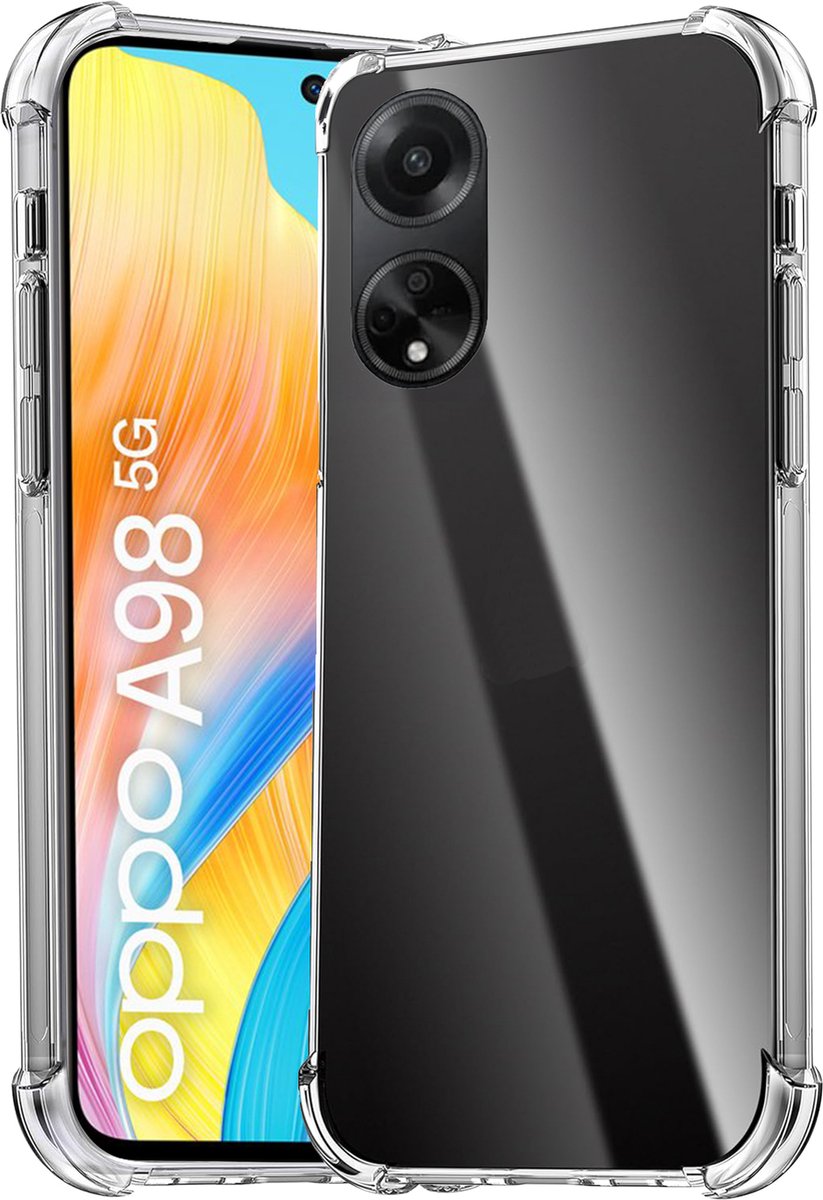 Hoesje geschikt voor Oppo A98 - Shockproof Transparant Back Cover Case