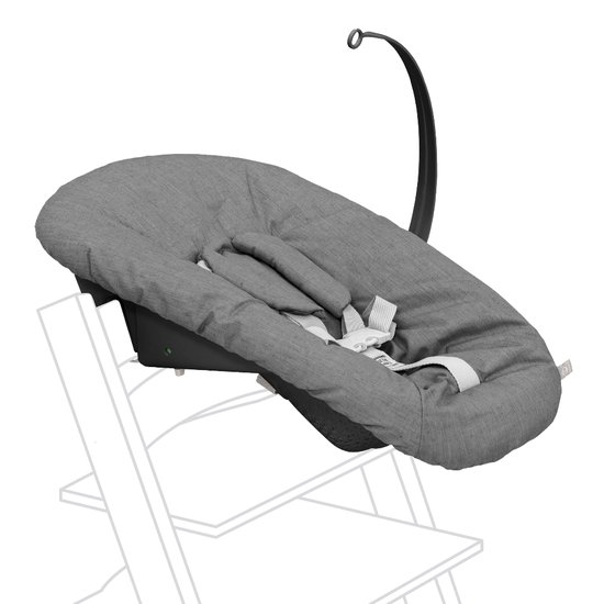 Tripp Trapp Newborn Set, Anthracite - Verander Tripp Trapp stoel in een kinderzitje voor pasgeborenen tot 9 kg - Gezellig, veilig en eenvoudig te gebruiken - Compatibel met Tripp Trapp-modellen na mei 2003