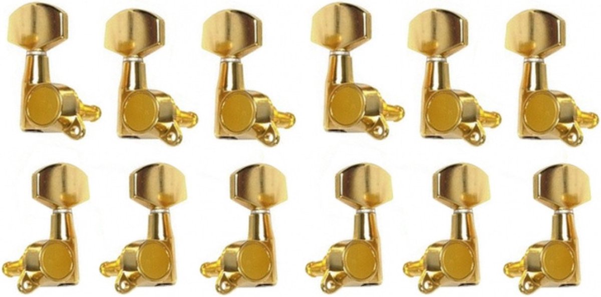 Stemmechanieken Vintage Goud 6x Links + 6x Rechts