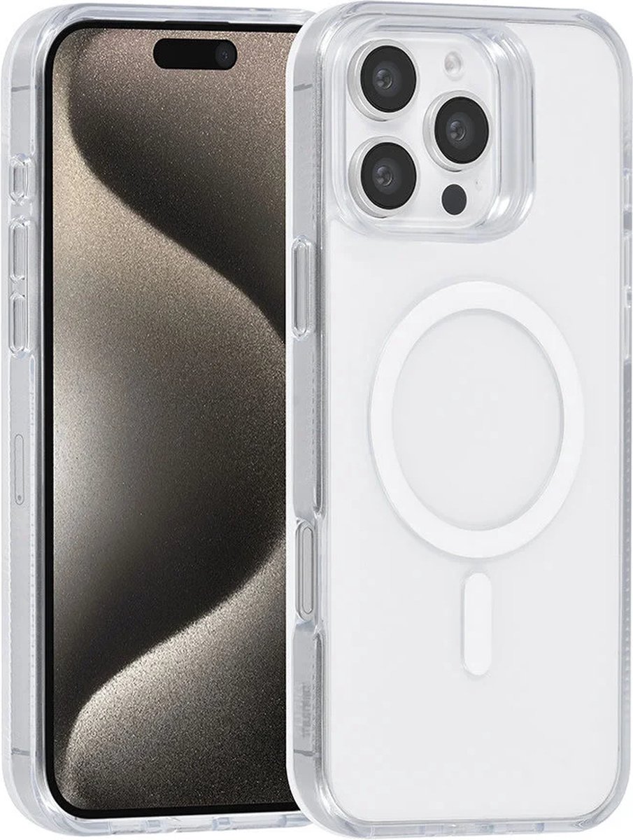 Back cover case - Magsafe silicone Hoesje Geschikt voor: iPhone 16 Pro Max - Wit