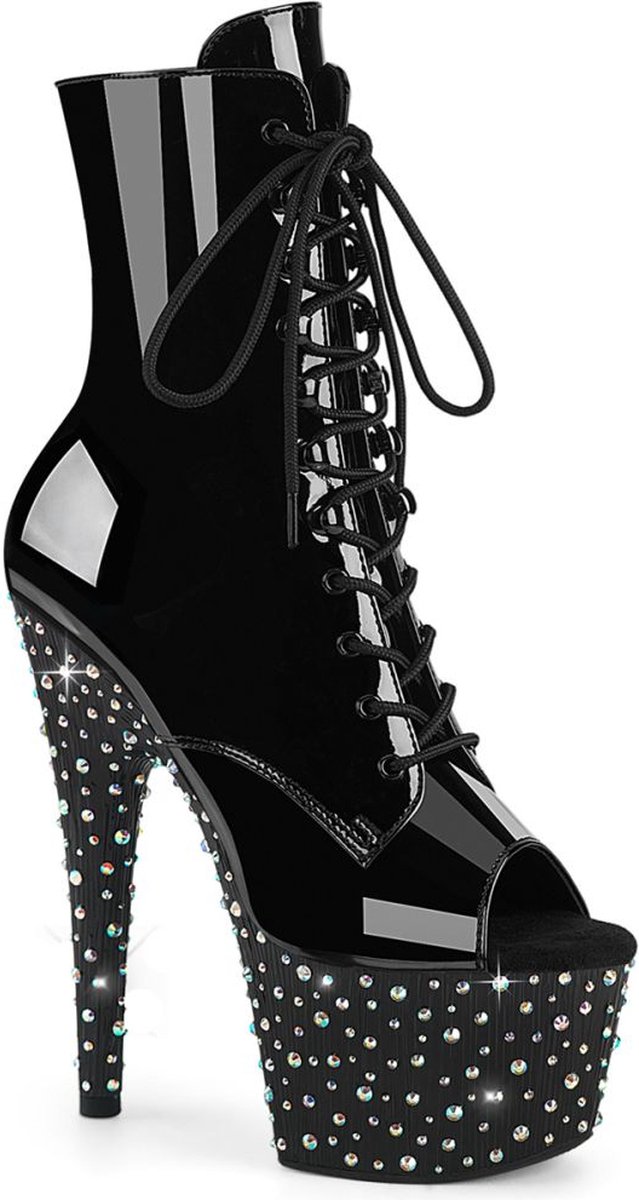 Pleaser STARDANCE-1021 Plateau Laarzen 41 Shoes Zwart