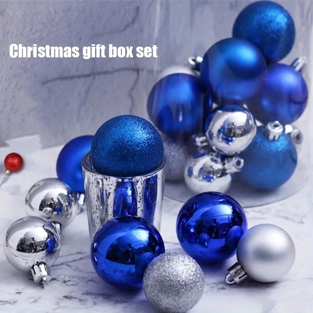 Rode Kerstballen 6 Cm Gouden Glitter Kerstboom Versiering 12x Rode Glazen Kerstballen Met Gouden Accenten – 6 Cm – Perfect Voor Je Kerstboom Kerst Decoratie Set Glas