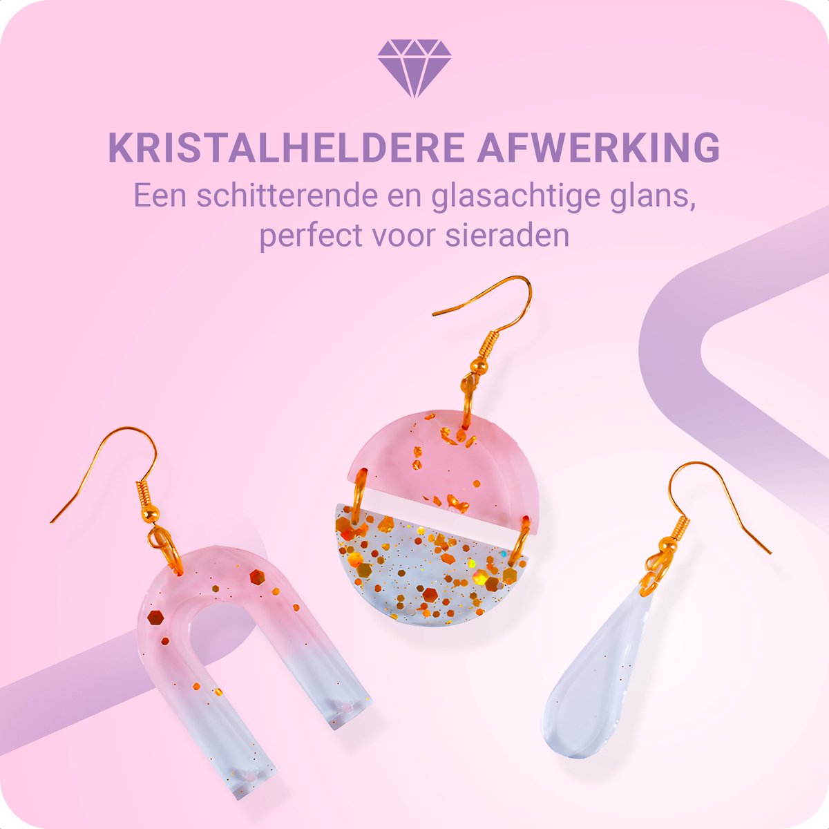 JT Products Epoxy Starterspakket - Zelf Sieraden Maken - Giethars - Epoxy Starterskit - Sieraden, Ketting, Oorbellen, Armband, Ring, Sleutelhanger - Epoxy Resin - Epoxy Hars - Sieraden Maken Set - Sinterklaas Cadeau — cadeau in Hobby - foto 6