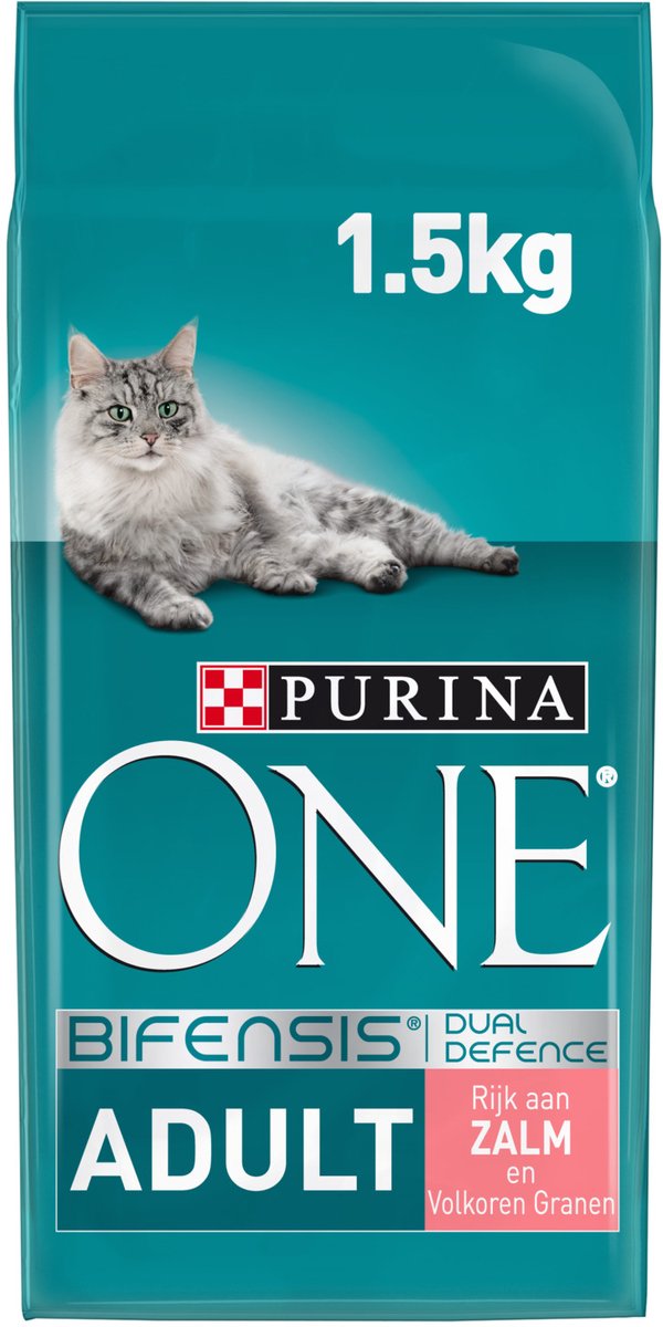 Purina One Adult met zalm kattenvoer 1,5 kg