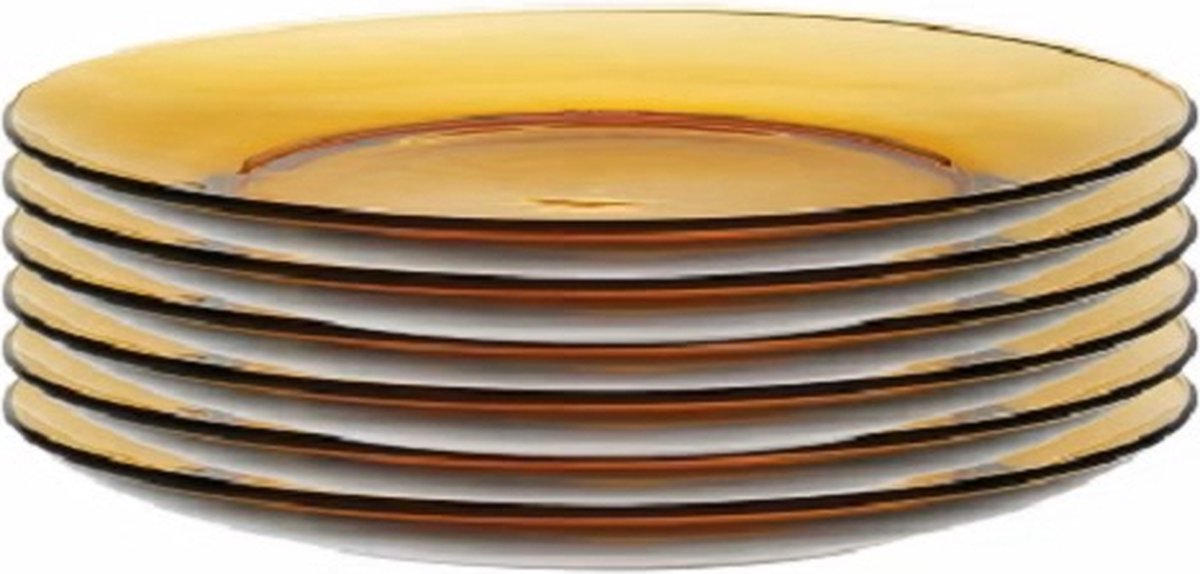 Platt tallrik Duralex Lys Amber (Ø 23,5 cm)