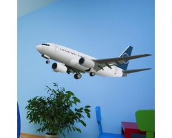 Muursticker vliegtuig Boeing 737