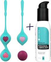 Vaginale balletjes voor vrouw - Geisha ballen - Vaginale Kegel Balls - Bekkenbodemtrainer met 6 verschillende gewichten incl. Glijmiddel