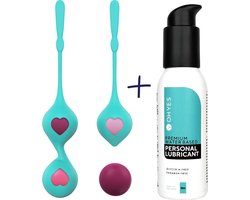 Vaginale balletjes voor vrouw - Geisha ballen - Vaginale Kegel Balls - Bekkenbodemtrainer met 6 verschillende gewichten incl. Glijmiddel