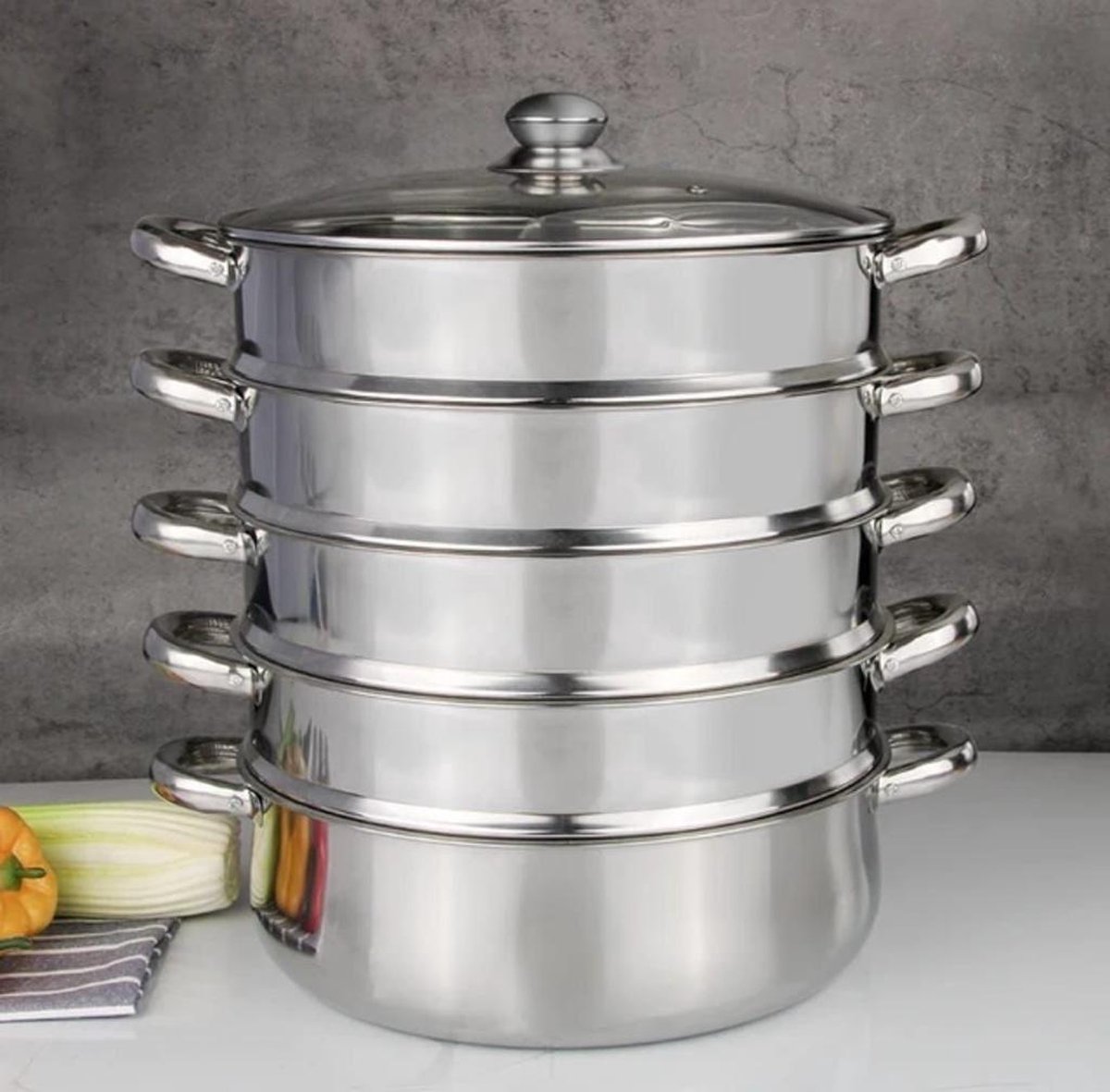 Boden für Mantowarka/Dampfkocher passend für 24-32 cm Töpfe einzeln Edelstahl Dä