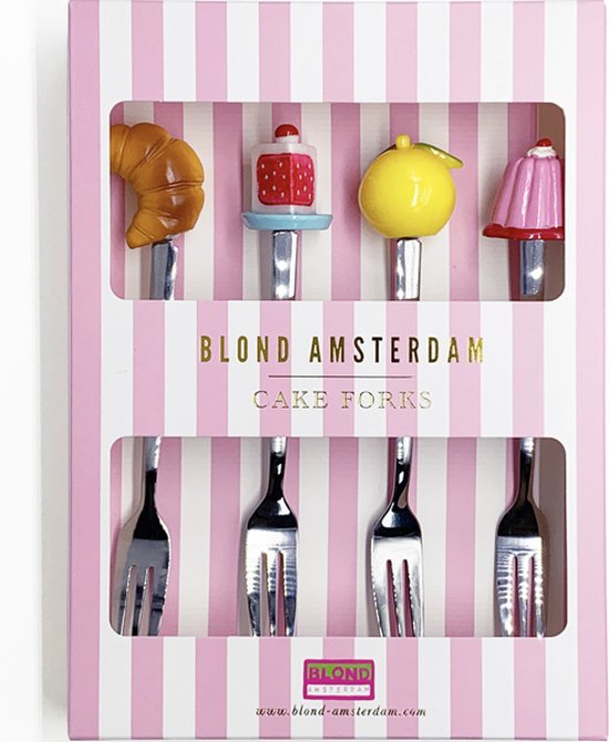 Blond Amsterdam, Even Bijkletsen: Vorkjes, set van 4