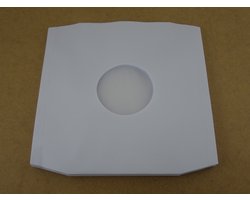 100 LP BINNENHOEZEN DELUXE WIT PAPIER + ANTISTATISCHE BESCHERMING (90gr papier, TOP KWALITEIT) - hoezen lp's, inner sleeves, binnenhoes met plastic folie, maxi's, maxi-single, vinyl platen, 12", 12 inch