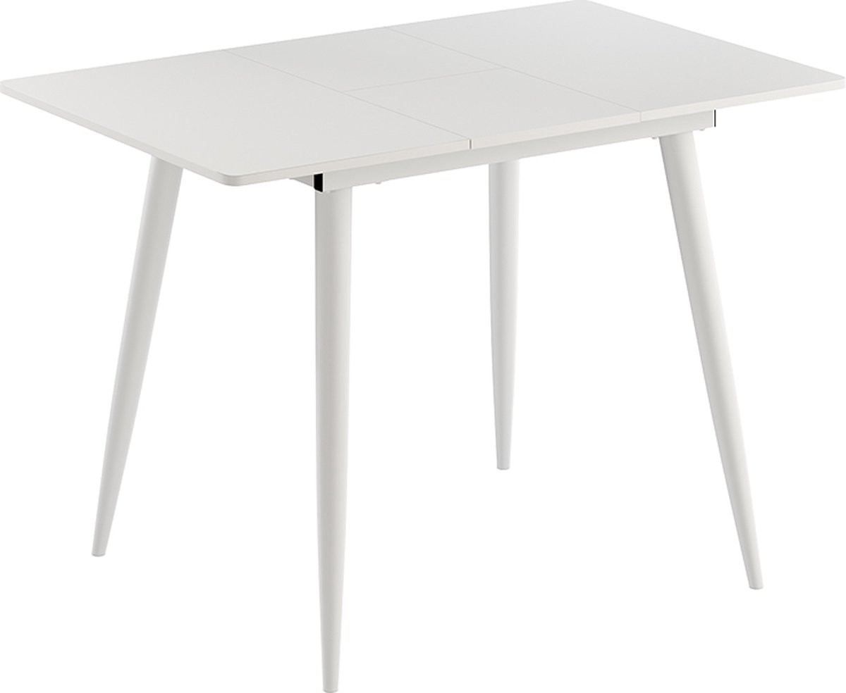 Vicco Eettafel Beaver, Wit, 80-110 x 70 cm Uitschuifbaar