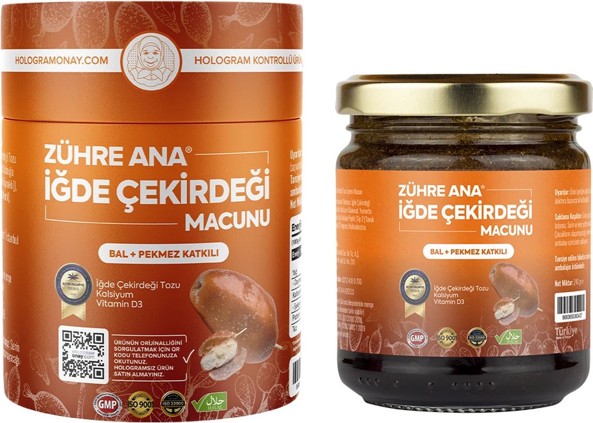 Goedkoopste Zühre Ana - Natuurlijke Iğde Pitpasta Verrijkt met Honing en Melasse, Energieverhogend en Immuunversterkend