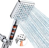 BOTC Douchekop met Hoge druk en Filter - Model: Z028 - douchekop regendouche - 6 Sproeistanden - Waterbesparende - Zliver