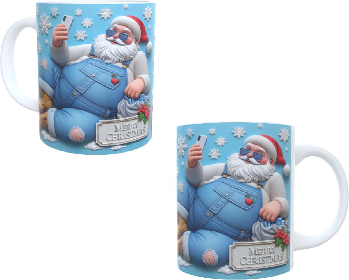 Koffie beker - thee mok - Christmas - kerst - man - vrouw