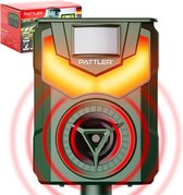 PATTLER® Mollenverjager op zonneenergie, marterverjager, muizenverjager, hondeverjager - bewegingssensor met 10m bereik - Vlamlicht als afschrikmiddel - Effectief tegen honden, marters, vossen en andere dieren - 1 stuk