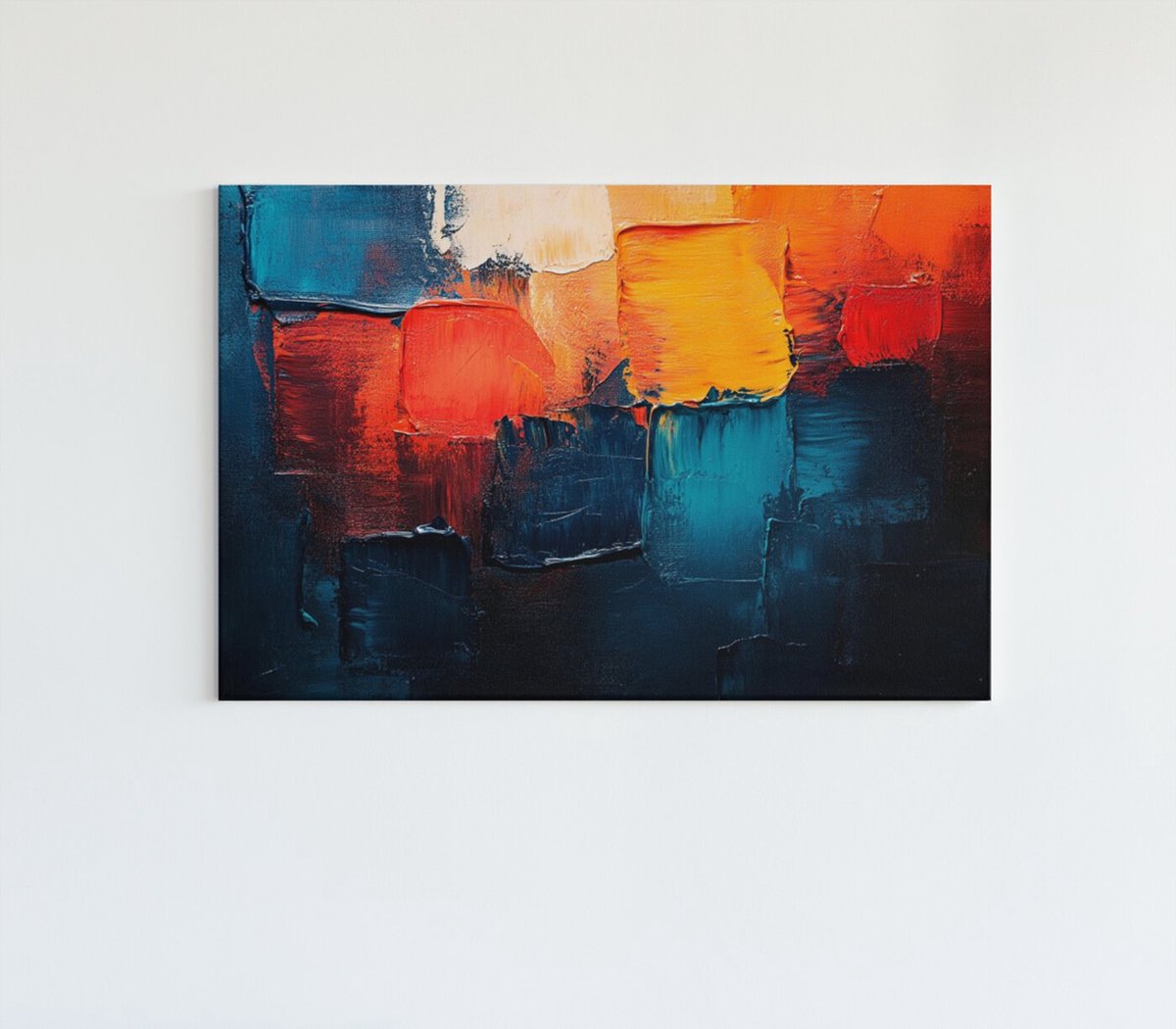 Trendex Global Canvas Schilderij - Abstracte Kleuren - Kleurrijk - 150x100x2 cm
