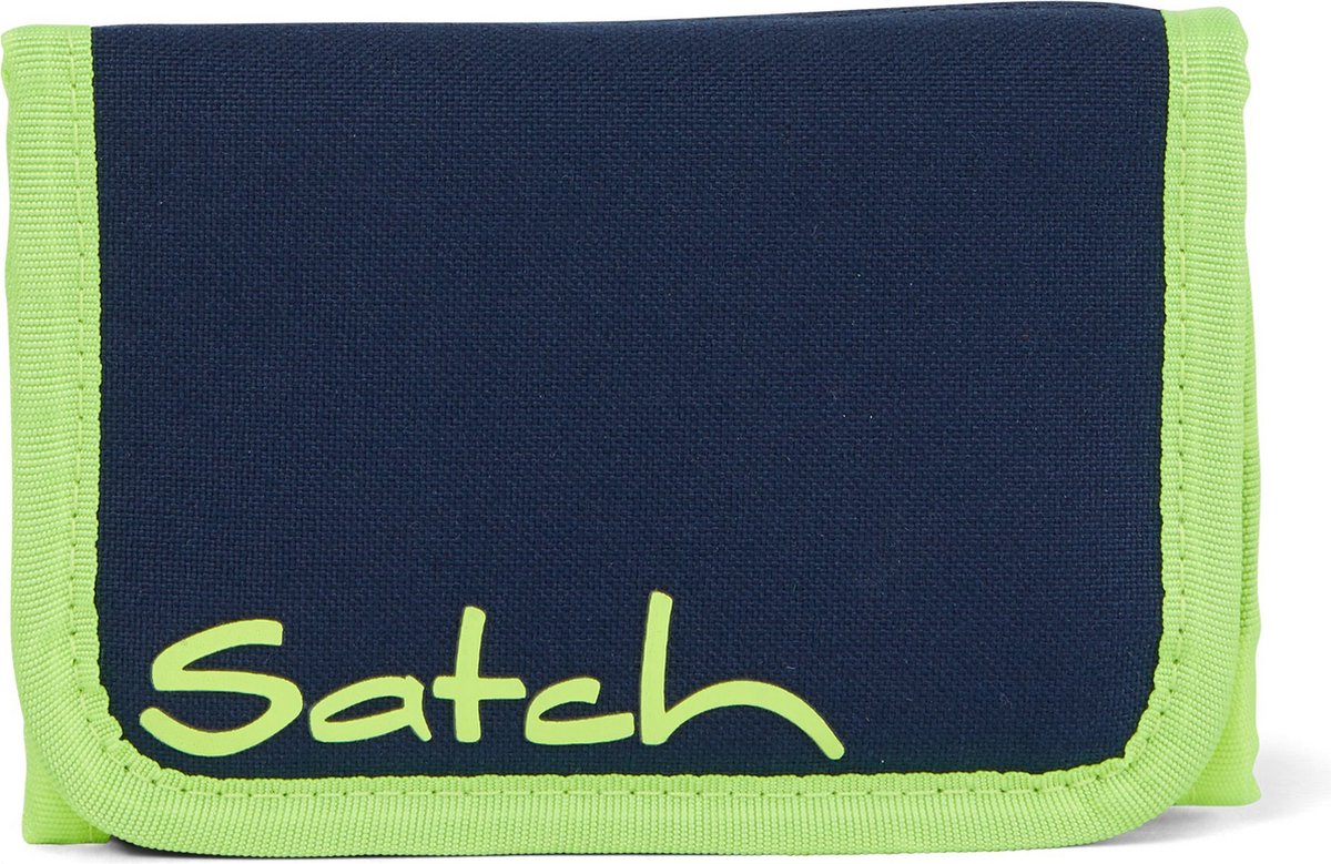 satch Portemonnee 13 cm - Kinderen - Horizontaal - dark blue neon yellow