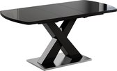 Vicco Chinto Eettafel – 120 x 80 cm Uitschuifbaar Zwart