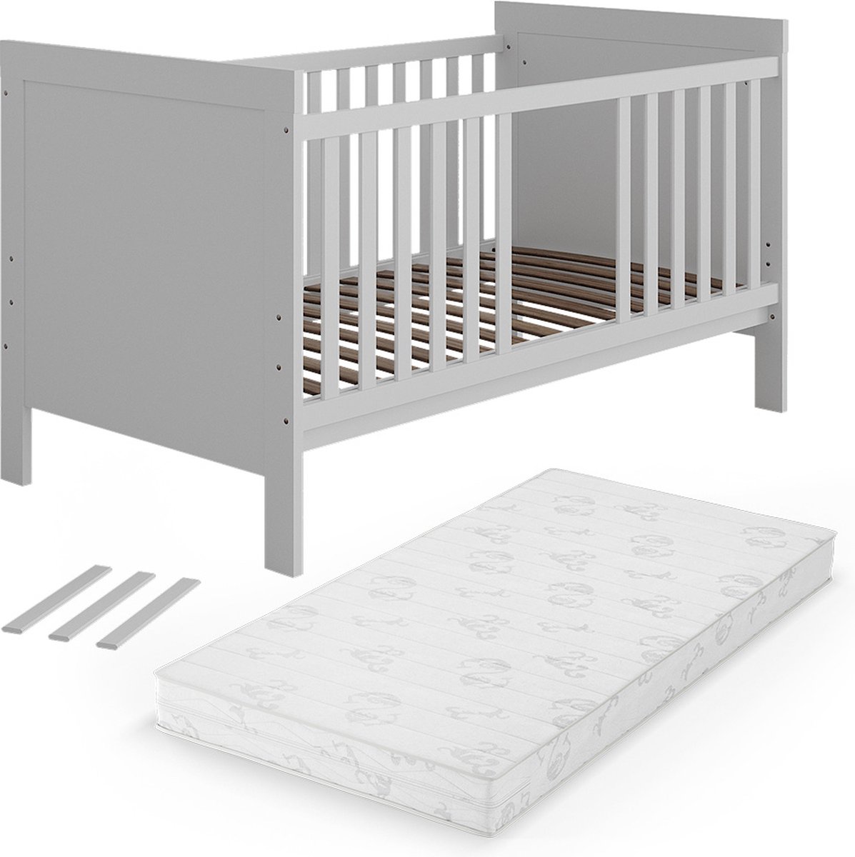 Vitalispa Ajaton Babybed – 144.4 x 83 cm met matras Wit