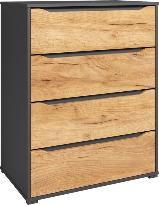 Vicco Ruben Dressoir – 48 x 101.6 cm met laden Krachtige eik goud