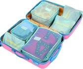 Koffer Organizer – Set van 6 – Travelsky packing cubes set – Inpak zakken – Travel bag 6 delig - Groen