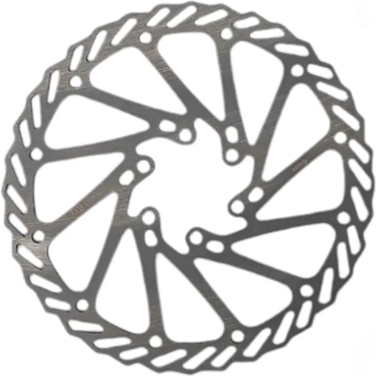 remschijf 180 mm 6 gaats staal zilver