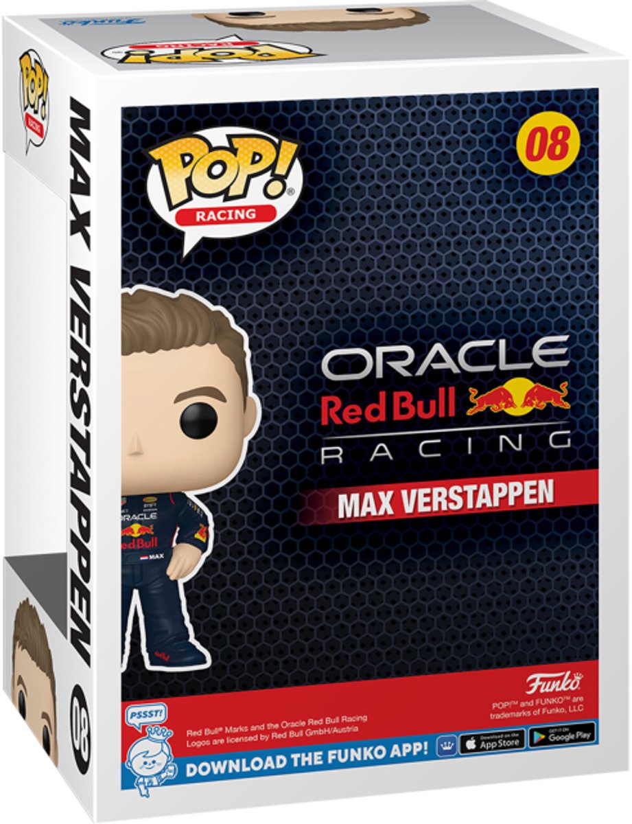 Pop Racing: Max Verstappen with Helmet Funko Pop #08 — afbeelding 4