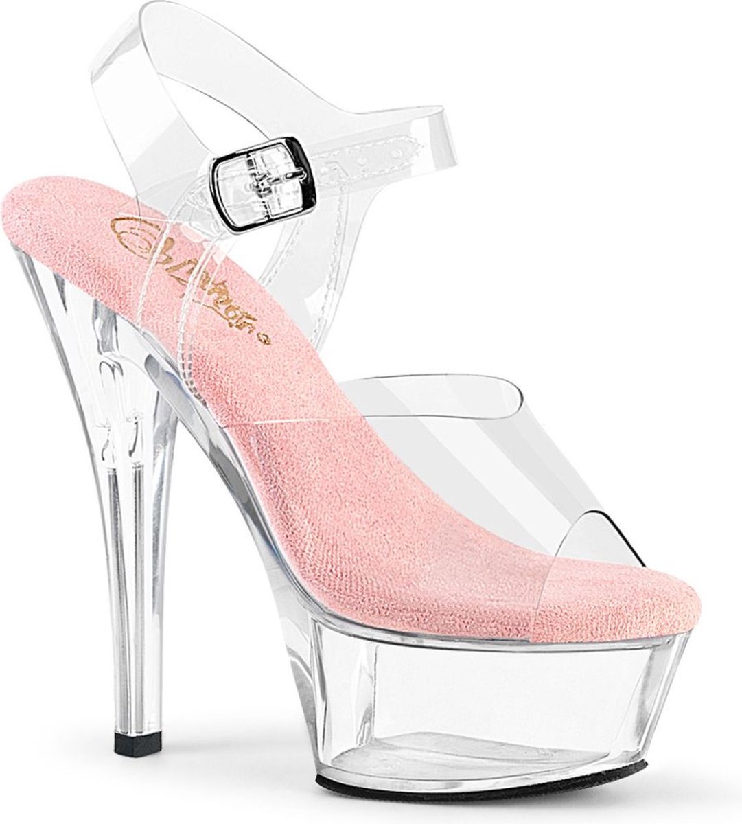 Pleaser KISS-208 Sandaal met enkelband 36 Shoes Roze