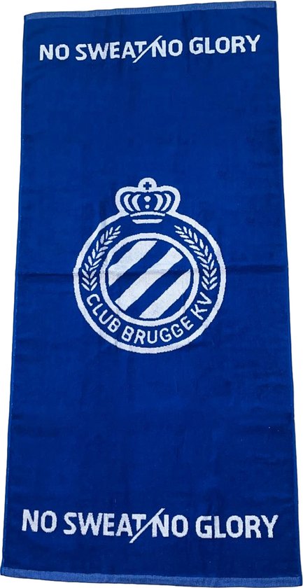 Club Brugge handdoek groot 75 x 150 cm blauw